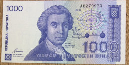 CROATIA 1000 Dinara UNC/RRR QUALITY - Croatie