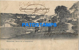 170456 PARAGUAY ASUNCION BARRIO DE LA ENCARNACION SPOTTED POSTAL POSTCARD - Paraguay