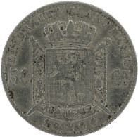 LaZooRo: Belgium 50 Centimes 1886 VF / XF - Silver - 50 Cents