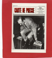 CHIRAC à Le Ticket Choc---carte De Presse--voir 2 Scans - Personnages