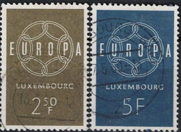 Luxemburg Luxembourg - Europa (MiNr: 609/10) 1959 - Gest Used Obl - 1959