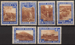 Congo Belge 1938 - COB 203/08 * - Cote 30 - Parc Nationaux - Riv. Molindi - Nuovi