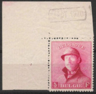 Belgique 1919 - Série Roi Casqué - COB 177 ** MNH - SF Amarante - Cote 460 - 1919-1920  Cascos De Trinchera