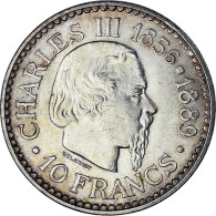 Monnaie, Monaco, Rainier III, 10 Francs, 1966, Monnaie De Paris, SUP, Argent - 1960-2001 Nouveaux Francs