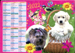 Calendrier 2022 - Chiens, Oiseaux, Papillons, Fleurs - France - Grand Format : 2001-...