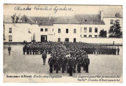 P.K. AALST : Souvenir Ecole Des Pupilles Départ Pour La Promenade - 1903 - Pap. Epse Cornélis, 46, Rue Longue De Sel - Aalst