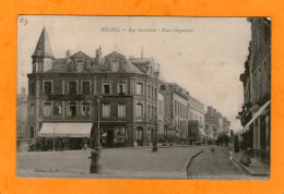 BOLBEC - Rue Gambetta - Place Dégenétais - 1916 - - Bolbec
