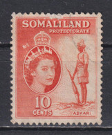 Timbre Oblitéré De Somaliland  De 1953 N°121 - Somaliland (Protettorato ...-1959)