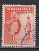 Timbre Oblitéré De Somaliland  De 1953 N°121 - Somaliland (Protectorat ...-1959)