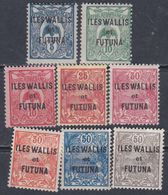 Wallis Et Futuna N° 18 / 25 X Timbres De Nlle Calédonie Surchargés : La Série Des 8 Valeurs Trace De Charnière Sinon TB - Unused Stamps