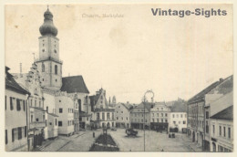 Cham - Bavaria / Germany: Marktplatz (Vintage PC ~1900s) - Cham