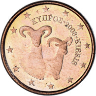 Chypre, Euro Cent, 2008, SPL, Cuivre Plaqué Acier, KM:New - Chipre