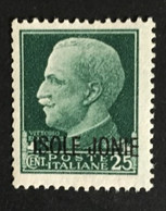 1941 - Italia - Occupazione Isole Jonie - Cent 25 - Nuovo - Isole Ionie