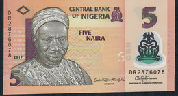 NIGERIA P38i  5 NAIRA 2017 #DR Signature 21  UNC. - Nigeria