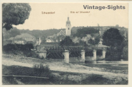 Schwandorf / Bavaria: Partial View - Church - Bridge (Vintage PC 1916) - Schwandorf