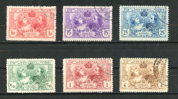 Espagne  Royaume 1907     Y&T   236 - 241    Obl    ---      Très Propre... - Usados