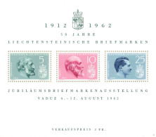 Liechtenstein 1912 - 1962 - 50 Jahre  - Bloc MNH ** - Kamps Fer Malaria - Blocks & Kleinbögen