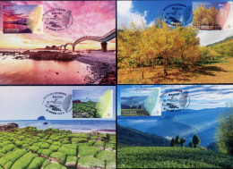 2023 Taiwan R.O.China -Maxi-Card-Taiwan Scenery (4 Pcs.) - Maximumkarten