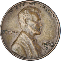 Monnaie, États-Unis, Lincoln Cent, Cent, 1968, U.S. Mint, San Francisco, TTB - 1959-…: Lincoln, Memorial Reverse