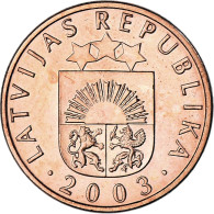 Monnaie, Lettonie, Santims, 2003, SPL, Copper Clad Steel, KM:15 - Lettonie