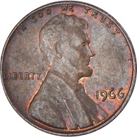 Monnaie, États-Unis, Lincoln Cent, Cent, 1966, U.S. Mint, Philadelphie, TTB - 1959-…: Lincoln, Memorial Reverse