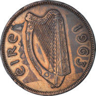 Monnaie, République D'Irlande, Pingin, 1963, TB+, Bronze, KM:3 - Irlande