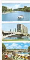 CPA READING- DIFFERENT VIEWS, BRIDGES, SHIPS, RIVER BANKS, PARK, PEOPLE, SWANS, LEPORELLO, 6X - Reading