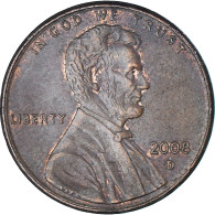 Monnaie, États-Unis, Lincoln Cent, Cent, 2008, U.S. Mint, Denver, TB+, Copper - 1959-…: Lincoln, Memorial Reverse
