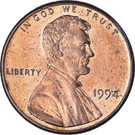 Monnaie, États-Unis, Lincoln Cent, Cent, 1994, U.S. Mint, Philadelphie, TTB - 1959-…: Lincoln, Memorial Reverse