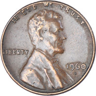 Monnaie, États-Unis, Lincoln Cent, Cent, 1960, U.S. Mint, Denver, TB+, Laiton - 1959-…: Lincoln, Memorial Reverse