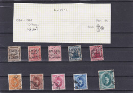 ÄGYPTEN - EGY-PT - EGYPTIAN - EGITTO - DIENSTMARKE - OFFICIAL - DAMGA - AMIRI -  1922-1924 KÖNIG FUAD - Officials