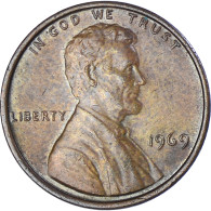Monnaie, États-Unis, Lincoln Cent, Cent, 1969, U.S. Mint, Philadelphie, TTB - 1959-…: Lincoln, Memorial Reverse