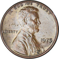 Monnaie, États-Unis, Lincoln Cent, Cent, 1975, U.S. Mint, Philadelphie, TB+ - 1959-…: Lincoln, Memorial Reverse