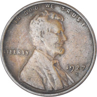 Monnaie, États-Unis, Cent, 1927, San Francisco, TB+, Bronze, KM:132 - 1959-…: Lincoln, Memorial Reverse