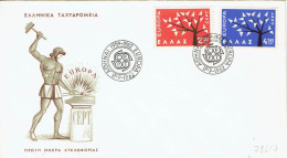 Griechenland / Greece - Mi-Nr 796/797 FDC (K1774) - 1962