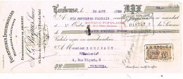 Delcampe - LETTRE DE CHANGE   TOULOUSE  A. G. ROQUES MECANIQUES ET  ELECTRIQUES 1926    Q21 - Wechsel