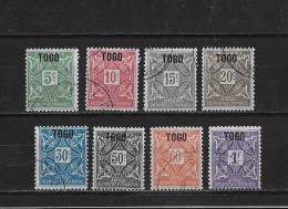 Togo Yv. Taxes 1 - 8 O. - Used Stamps