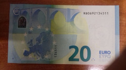 20 Euro Lussemburgo 2015 Draghi € Posizione RO10B2 UNC - 20 Euro