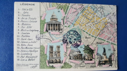2 Cartes De Paris Arrondissements - Multi-vues, Vues Panoramiques