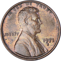 Monnaie, États-Unis, Lincoln Cent, Cent, 1971, U.S. Mint, San Francisco, TTB - 1959-…: Lincoln, Memorial Reverse