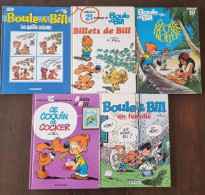 BOULE ET BILL Lot De 5 Bd Différentes Dont 4 éditions Originales (Dargaud) ROBA - Boule Et Bill