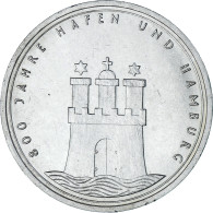 Monnaie, République Fédérale Allemande, 10 Mark, 1989, Hamburg, Germany, TTB - Commemorative