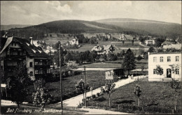 CPA Świeradów Zdrój Bad Flinsberg Schlesien, Teilansicht, Hotels, Villen, Iserkamm - Schlesien