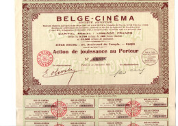 BELGE - CINEMA -  ACTION DE JOUISSANCE  - ANNEE 1932 - Cinéma & Théatre