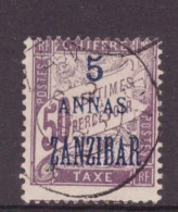 French Offices In Zanzibar Port Taxe 5 Used (1897) - Unused Stamps