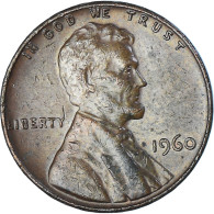 Monnaie, États-Unis, Lincoln Cent, Cent, 1960, U.S. Mint, Philadelphie, TTB - 1959-…: Lincoln, Memorial Reverse
