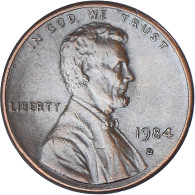 Monnaie, États-Unis, Lincoln Cent, Cent, 1984, U.S. Mint, Denver, TTB, Copper - 1959-…: Lincoln, Memorial Reverse