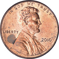 Monnaie, États-Unis, Lincoln Cent, Cent, 2010, U.S. Mint, Philadelphie, TTB - 1959-…: Lincoln, Memorial Reverse