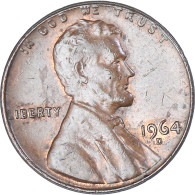 Monnaie, États-Unis, Lincoln Cent, Cent, 1964, U.S. Mint, Denver, TTB, Laiton - 1959-…: Lincoln, Memorial Reverse