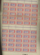 35c Méhari Yv.27 **   Feuille Déjà Pliée Plusieurs Fois. 75 Timbres ** OK    Cote 525,--€.  En Cadeau Une Feuille Assez - Neufs